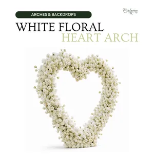White Rose Heart Arch