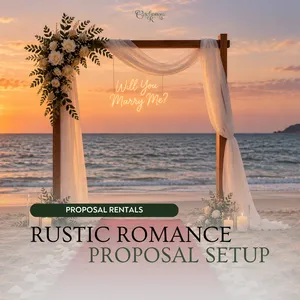 Rustic Romance Proposal Setup