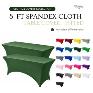8 ft Fitted Spandex Rectangle Table Cover