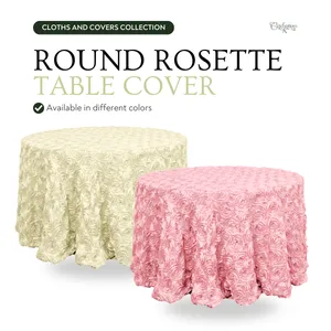 Round Rosette Table Cover