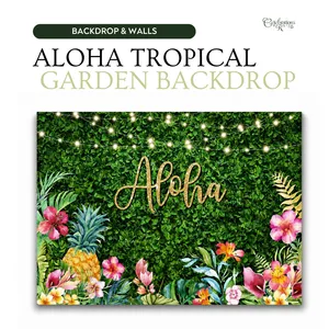 Aloha Tropical Garden Backdrop