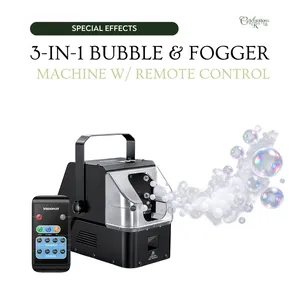 3-in-1 Bubble & Fog Machine