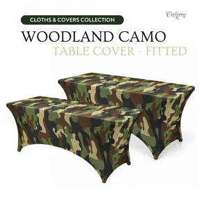 Woodland Camo Table Cover