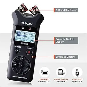 Tascam DR-07X diktofonas | Tascam DR-07X audio recorder