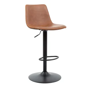 Stool, Brown Swivel Bar Adjustable