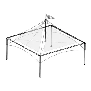 Frame Tent | 20'x20' Clear Top