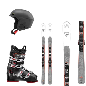 Adult Ski Package with Helmet