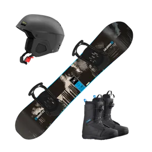 Premium Snowboard Package with Helmet