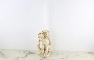 Vintage Cherub Candlestick Holder