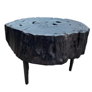 KATRIN Black Low Stump Side Table