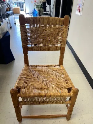 AMANDA Vintage Woven Dining Chair