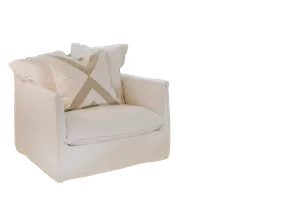 KATRIN White Slip Cover Chairs