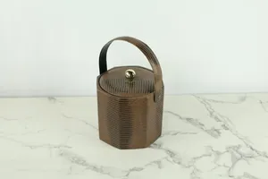 Snake Skin Ice Bucket - Brown