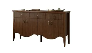 AMANDA Fluted Wood Console