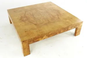 AMANDA Milo Baughman Burl Coffee Table