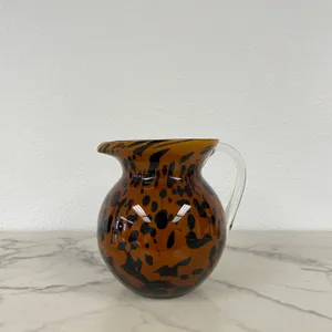 Leopard Glass Pitcher