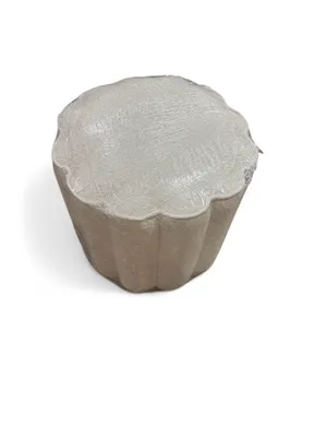 AMANDA Scalloped Ottoman