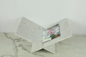 Travertine Magazine Holder
