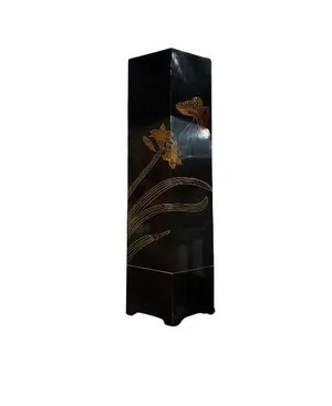 AMANDA Black Butterfly Pedestal 