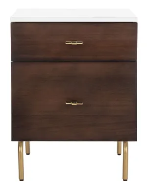 AMANDA White Hat Nightstand