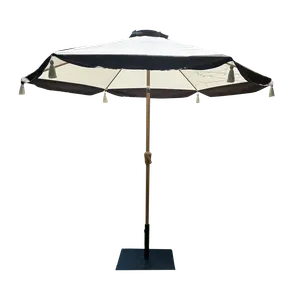 KATRIN Blk+Ivry Tassle Umbrella