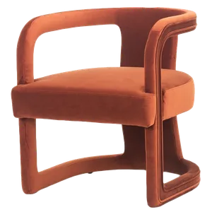 KATRIN Rust Velvet Chair