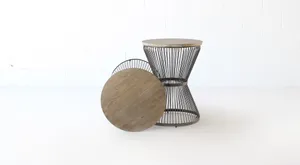AMANDA Drum Circle End Table