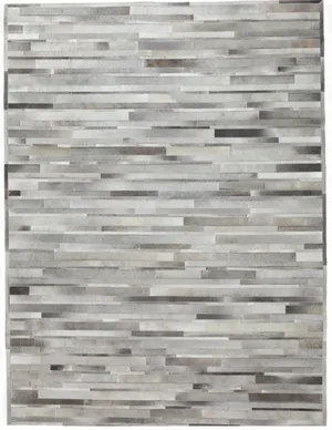 Katrin Grey Patchwork Hide 6x9