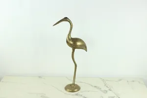 Large Brass Crane