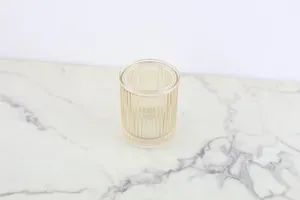 Beige Glass Jar