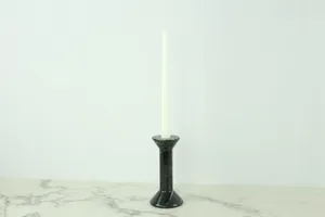 Black Marble Candlestick Holder