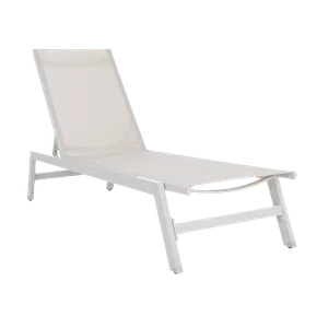 Katrin White Mesh Sun Lounger