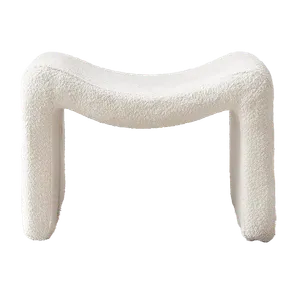 KATRIN Boucle Horseshoe Ottoman