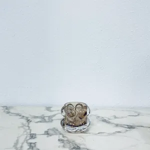 Brown Bubble Votive