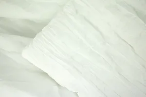 White Crinkle Comforter Set