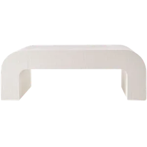 KATRIN CB2 Horseshoe Linen Coffee Table