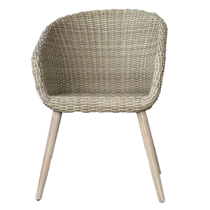 KATRIN Small Grey Wicker Outdoor Chair