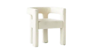 KATRIN CB2 Stature Dining Chair Ivory
