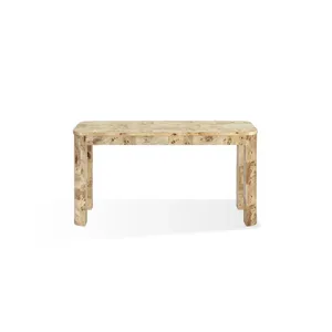 AMANDA Flat Top Burl Console