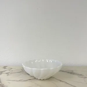 Milk Glass Serving Bowl