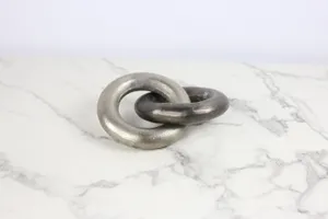 Grey Metallic Rings