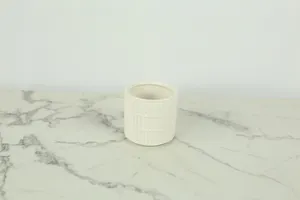 White Textured Utensil Holder