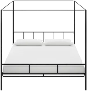KATRIN Black Canopy King Bed