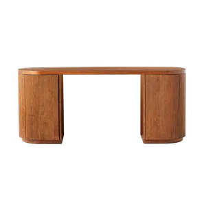KATRIN CB2 Reid Oval Desk