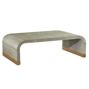 KATRIN Shagreen Green Waterfall Coffee Table