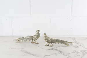 Vintage Brass Partridge