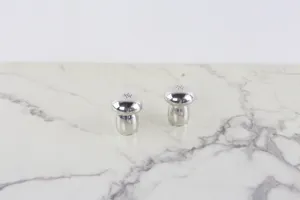 Vintage Chrome Salt and Pepper Shakers