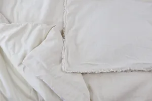 White Linen Bedding Set
