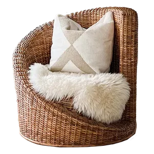 KATRIN Wicker Snail Accent Chair