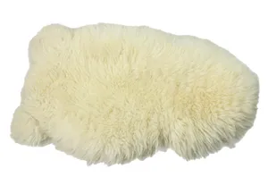 Cream Sheepskin Throw